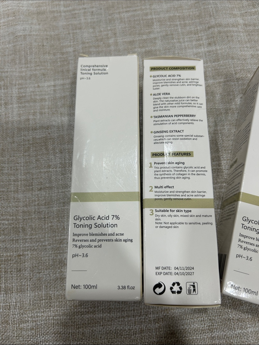 Glycolic Acid 7% Toning Solution — White